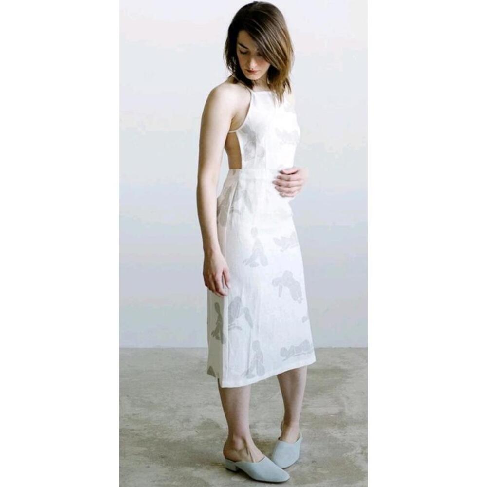 Paloma Wool Carlota III Dress 34/XS 100% Linen Backless #A - Picture 2 of 16
